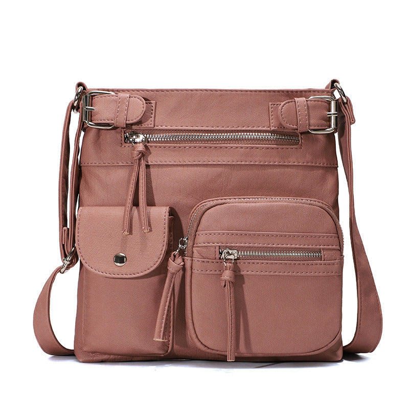 [PRE-SALE 7 DAYS] Multi-Pocket Soft PU Crossbody Bag