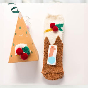 Christmas Gift Box - Cute Plush Socks