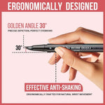 2-in-1 Dual-Ended Eyebrow Pen with Micro-Fork-Tip Applicator and Precise Brush-Tip