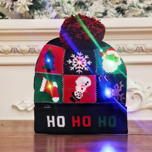 Christmas LED Light Knitted Beanies