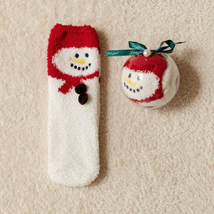 🎄🧦Creative Round Balls Gift Box With Christmas Socks