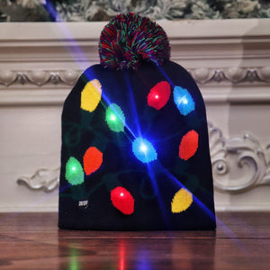 Christmas LED Light Knitted Beanies