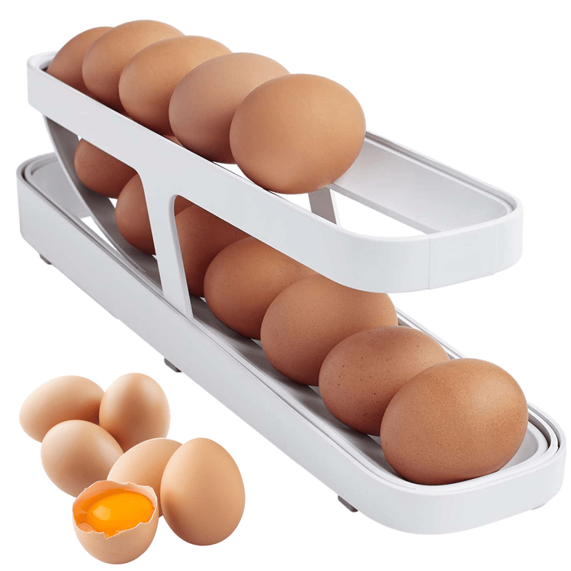 2023 New Automatic Roll-Down Double-layer Egg Dispenser