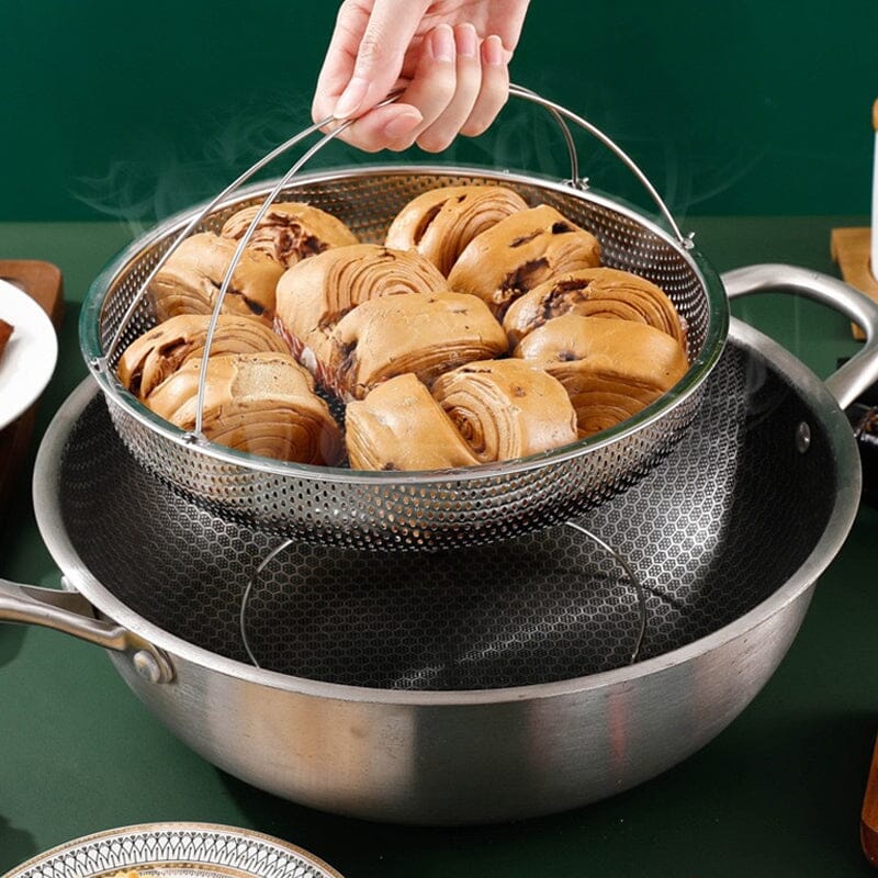 Multi-function Stainless Steel Steamer Drain Basket