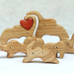 Wooden Elephant Family Puzzle