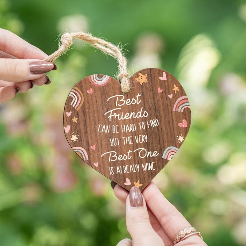 Friendship Heart Shaped Wooden Gift