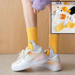 Duck Printed Cartoon Cute Socks