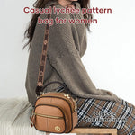 Classic Multifunctional Compartments Adjustable Crossbody Bag