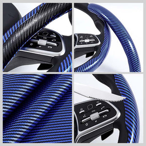 Universal Laser Carbon Fiber Pattern Steering Wheel Cover