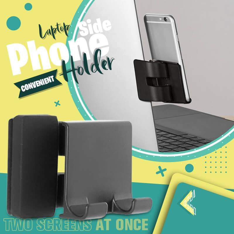 Laptop Side Phone Holder