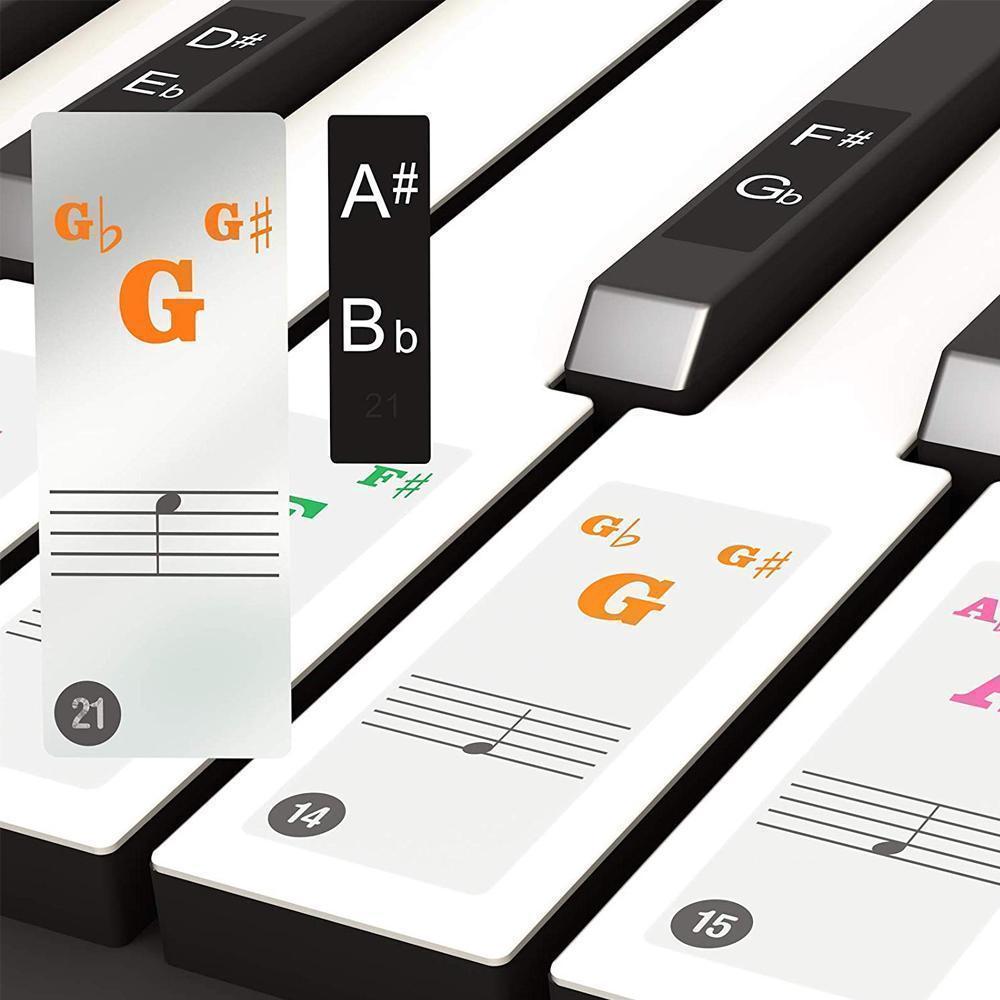 Piano Key Note Stickers