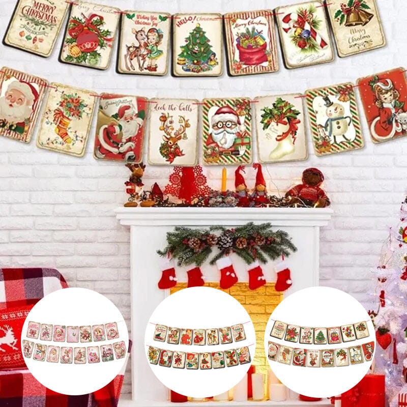 Vintage Style Christmas Banner