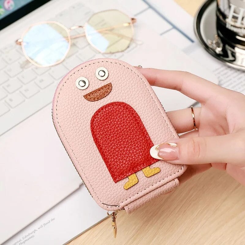 Cute Penguins PU Credit Card Coin Wallet