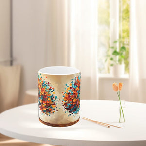 3D Fall Tree Oil Paint Mug