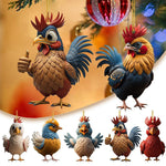 Cartoon rooster decorative ornaments