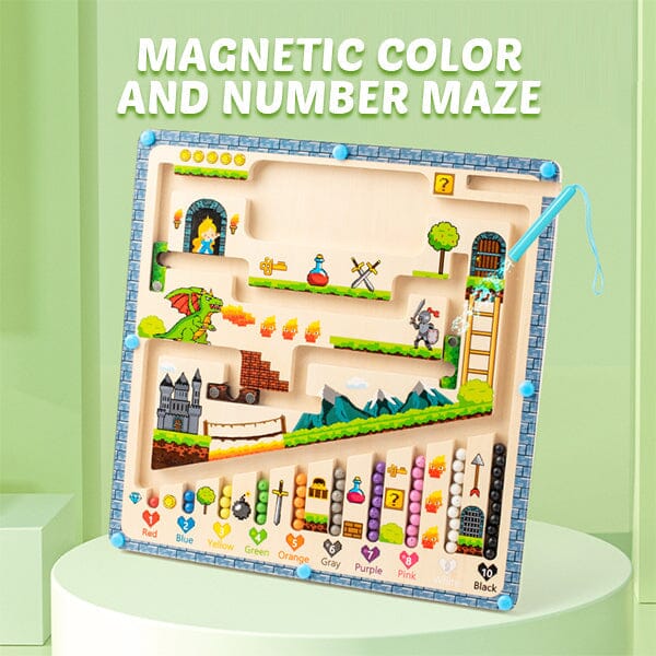 Magnetic Color and Number Maze