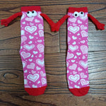 Couple love magnet holding hands socks