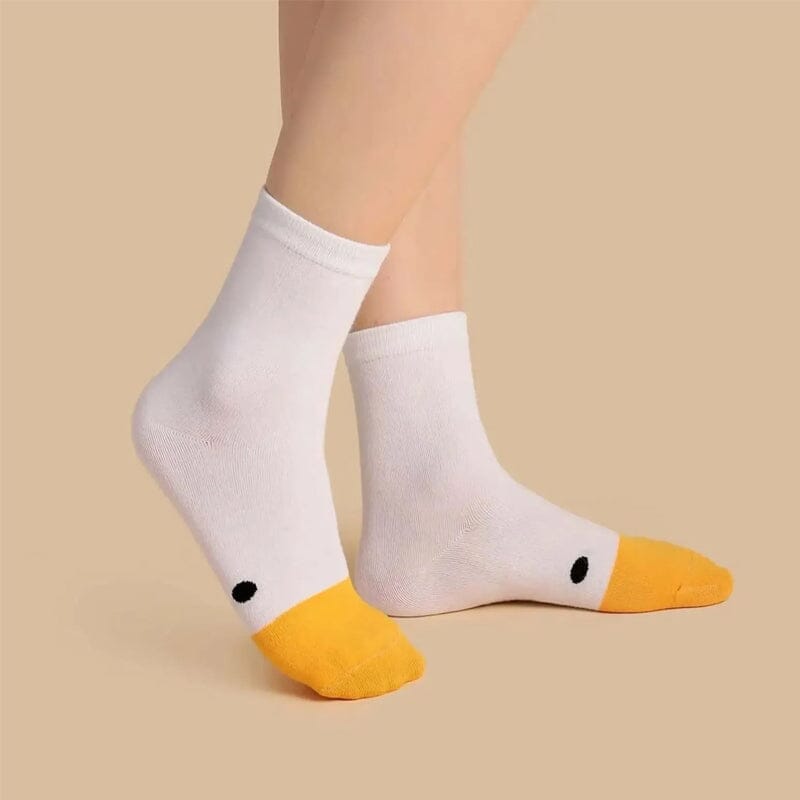 Duck Printed Cartoon Cute Socks