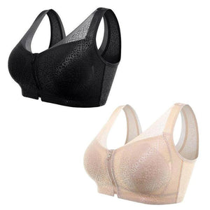 Front Zipper Breathable Bra