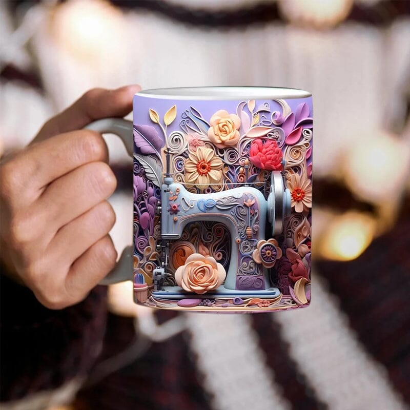 🤩3D printed sewing machine  mug