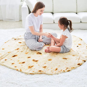 Coral Velvet Corn Pancake Blanket