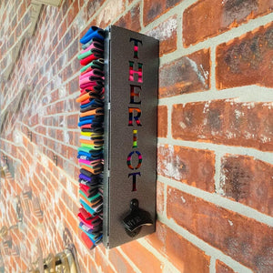 Can Cooler Holder with Bottle Opener