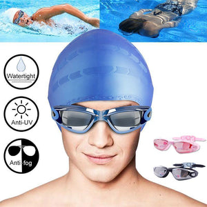 Swimming Set - Goggles, Cap, Earplug, Nose Clip