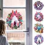 Easter Bunny Wreath Sticker