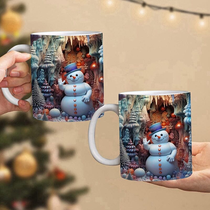 3D Christmas Hot Cocoa Inflated Mug