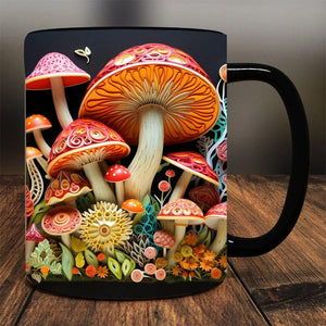 3D Magic Mushrooms Mug