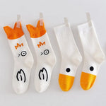 Duck Printed Cartoon Cute Socks