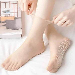 Spring Summer Invisible Slip-resistant Crystal Silk Socks