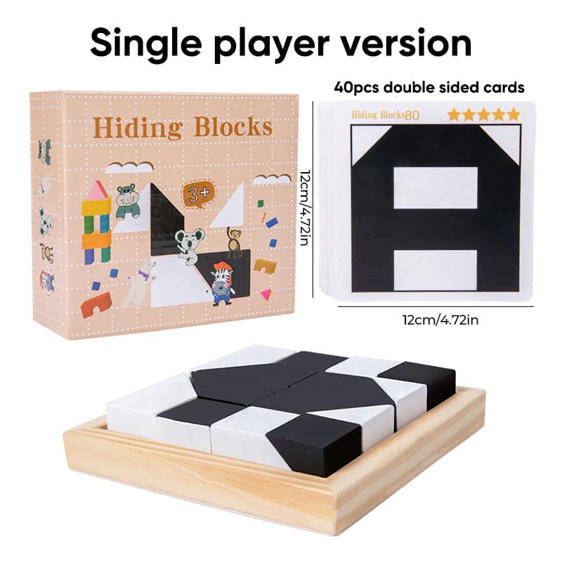 Wooden Hidden Block Puzzle