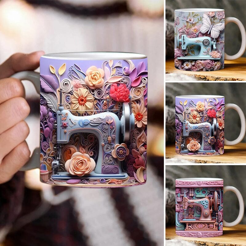 🤩3D printed sewing machine  mug