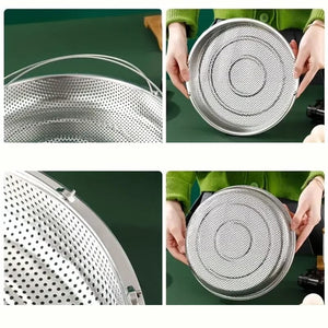 Multi-function Stainless Steel Steamer Drain Basket