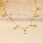 Surfer Girl Necklace - Initial Necklace