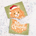 Christmas Cat Greeting Card