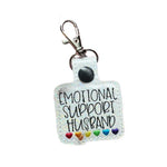 🌈Emotional Support Rainbow Hearts Keychain💕