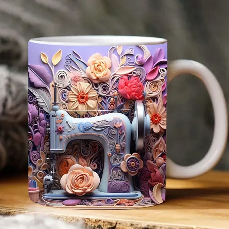 🤩3D printed sewing machine  mug