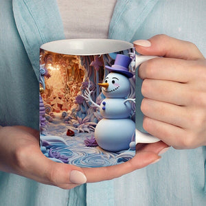 3D Christmas Hot Cocoa Inflated Mug