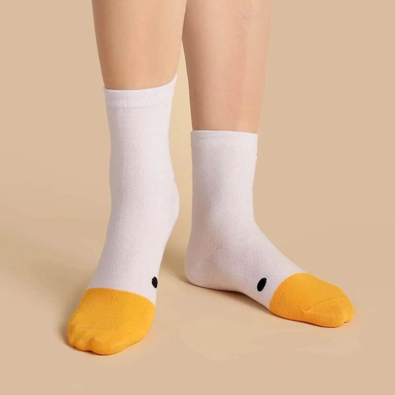 Duck Printed Cartoon Cute Socks