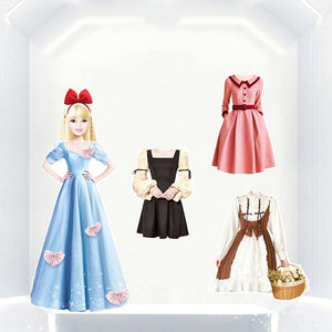 👗Magnetic Princess Dress Up Paper Doll👸