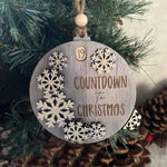 3D Santa Countdown to Christmas Ornament