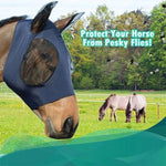 Anti-Fly Mesh Equine Mask