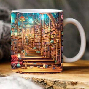 3D Library Mug