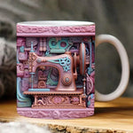 3D Bookshelf Mug