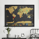 Scratch Map of the World