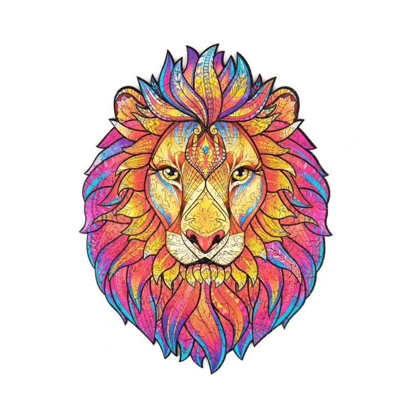 Wooden Lion Jigsaw Puzzle