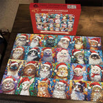 Happy Christmas Cats Advent Calendar Jigsaw Puzzle