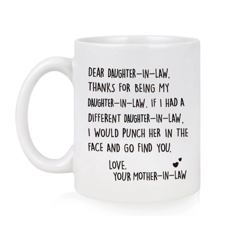 Unique funny Ceramic Letter Printed Mug Coffee Cup